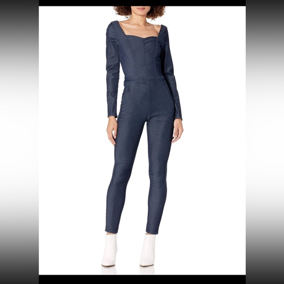 Guess NAIA women’s skinny denim jumpsuit (long sleeves) - Picture 1 of 10
